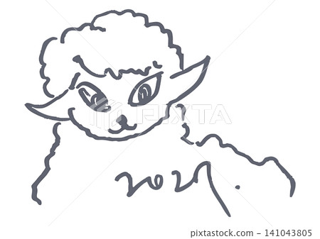 2027 Sheep New Year's Card 2027 Sheep New Year's Card 141043805