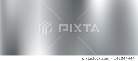 Silver metal gradient background. Grey metallic foil texture. Shiny brushed glare titan, chrome, aluminum sheet backdrop for plaque, plate, sign. Vector stainless steel material surface wallpaper Silver metal gradient background. Grey metallic foil texture. Shiny brushed glare titan, chrome, aluminum sheet backdrop for plaque, plate, sign. Vector stainless steel material surface wallpaper 141044444