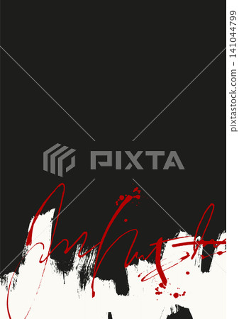 Red black abstract brush stroke grunge background Red black abstract brush stroke grunge background 141044799