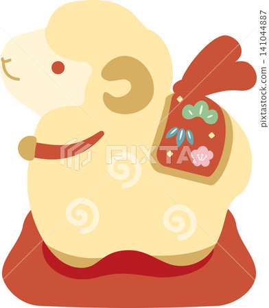 2027年新年,2027年新年賀卡,羊年,羊,泥鈴,可愛,圖標,裝飾,日式現代,設計素材 2027年新年,2027年新年賀卡,羊年,羊,泥鈴,可愛,圖標,裝飾,日式現代,設計素材 141044887