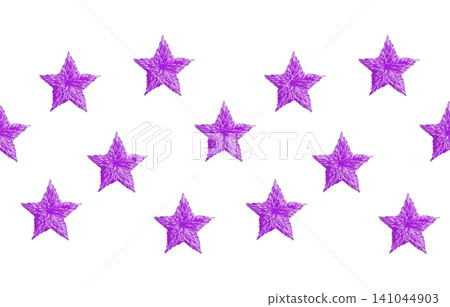 [Seamless Star Pattern] Hand Embroidery Illustration Material 141044903