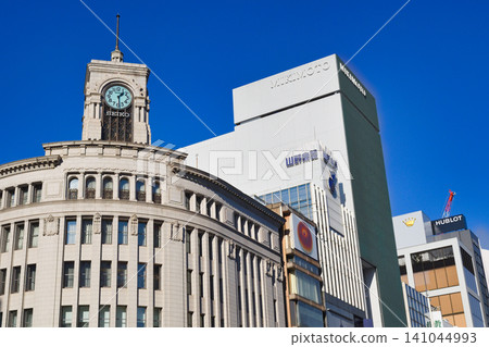 銀座4丁目十字路口(東京都中央區) 銀座4丁目十字路口(東京都中央區) 141044993