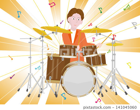 A musician who plays the drums. A musician who plays the drums. 141045060
