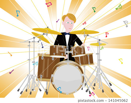 A musician who plays the drums. A musician who plays the drums. 141045062