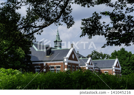 The former Imperial Guard Division Headquarters building and the forest The former Imperial Guard Division Headquarters building and the forest 141045216