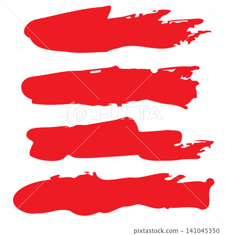 Horizontal Red Lipstick Smudge Frames Messy Kiss Stains Collection Horizontal Red Lipstick Smudge Frames Messy Kiss Stains Collection 141045350