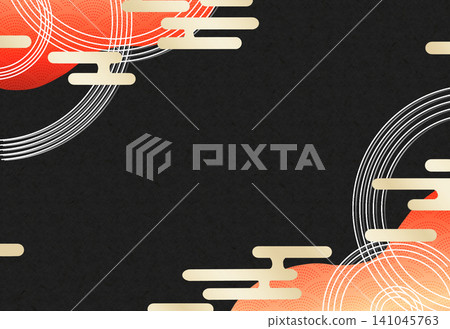 A Japanese-style background in red and black. A Japanese-style background in red and black. 141045763
