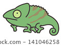 Cute illustration of a person's chameleon 141046258