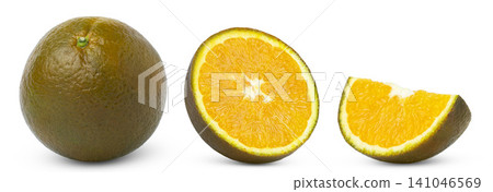 Collection, set of chocolate orange fruit, half of chocolate orange and slice of chocolate orange isolated on white background Collection, set of chocolate orange fruit, half of chocolate orange and slice of chocolate orange isolated on white background 141046569