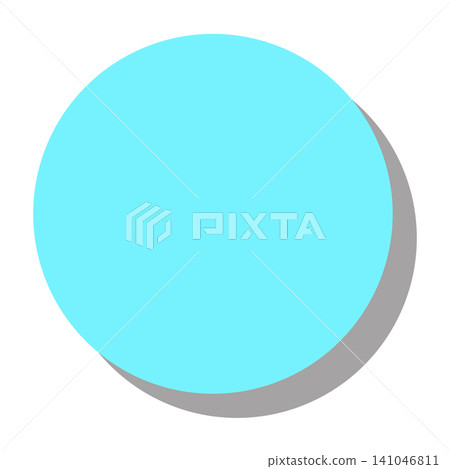 A light blue circle with a shadow in the bottom right corner, which can be used as a background or icon base. A light blue circle with a shadow in the bottom right corner, which can be used as a background or icon base. 141046811
