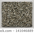 A lot of dried anchovies 141046889