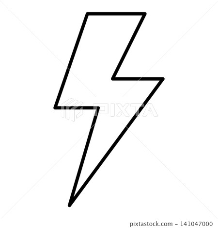 閃電的簡單插圖圖示 006 閃電的簡單插圖圖示 006 141047000