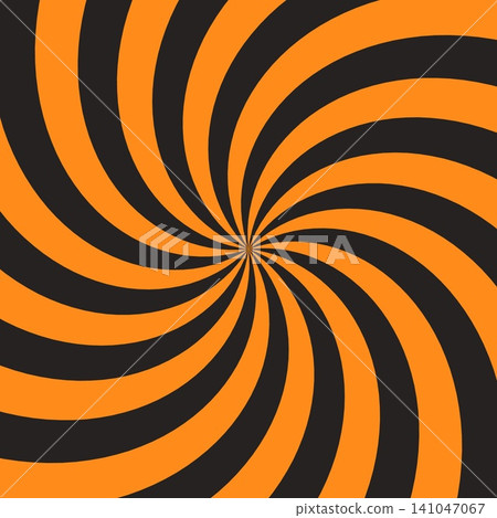 Orange and black swirl background material. A square swirl design suitable for sales and announcements. 141047067