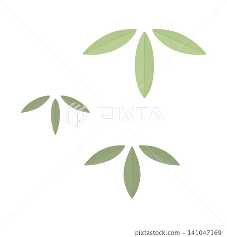 Cute bamboo New Year's card design Cute bamboo New Year's card design 141047169