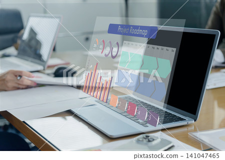 Project Roadmap and Gantt Chart: Project Management and Schedule Planning Image Project Roadmap and Gantt Chart: Project Management and Schedule Planning Image 141047465