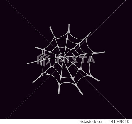 Halloween cobweb or spiderweb with spider web stretched threads, cartoon vector icon. Scary spiderweb for horror night holiday or spooky tarantula cobweb for Halloween trick or treat party decoration Halloween cobweb or spiderweb with spider web stretched threads, cartoon vector icon. Scary spiderweb for horror night holiday or spooky tarantula cobweb for Halloween trick or treat party decoration 141049068