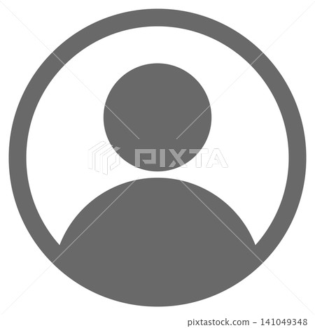 Vector Simple Human Silhouette Icon Vector Simple Human Silhouette Icon 141049348