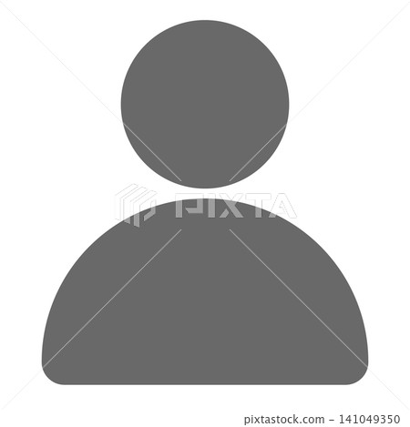 Vector Simple Human Silhouette Icon Vector Simple Human Silhouette Icon 141049350
