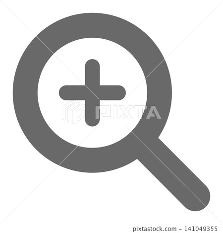 Vector enlargement, zoom icon Vector enlargement, zoom icon 141049355
