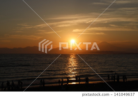 Sunset over the sea 141049637