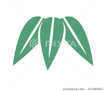 Green bamboo leaves cluster traditional Japanese New Year symbol and natural motifs for seasonal festive celebrations. isolated bamboo tropical plant foliage ornament, oriental sign or holiday emblem Green bamboo leaves cluster traditional Japanese New Year symbol and natural motifs for seasonal festive celebrations. isolated bamboo tropical plant foliage ornament, oriental sign or holiday emblem 141049951
