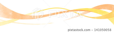 Multiple wavy lines decorative material in similar shades of orange. Multiple wavy lines decorative material in similar shades of orange. 141050058