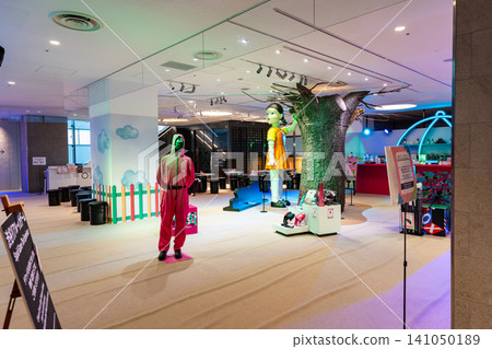 Play the real squid game in Shibuya at Tokyu Plaza Shibuya, Dogenzaka, Shibuya-ku, Tokyo. 141050189