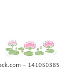 蓮花裝飾插圖 141050385