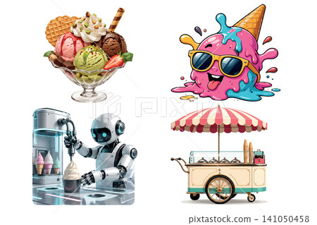Vsai ice cream dessert collection creating delicious sweet treats 141050458