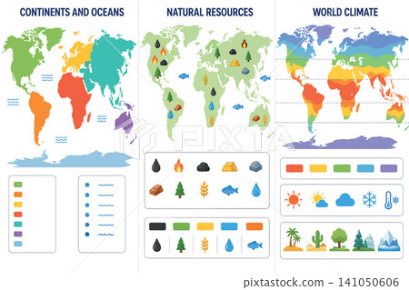Vsai global geography continents resources climate zone infographic Vsai global geography continents resources climate zone infographic 141050606