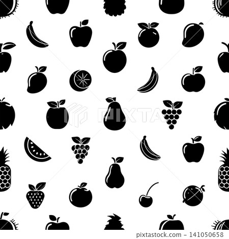 Fresh fruits pattern vector icons healthy food diet and nutrition collection elements Fresh fruits pattern vector icons healthy food diet and nutrition collection elements 141050658