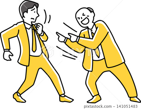The bossy boss who points his finger The bossy boss who points his finger 141051483