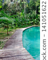 turquoise and crystalline spring pool of fresh water into Amazon rainforest. Presidente Figueiredo, Amazonas, Brazil 141051622