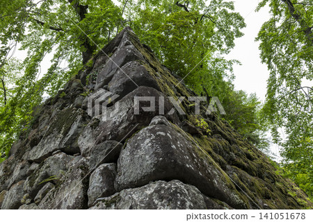 Stone walls of Komoro Castle, Komoro City, Nagano Prefecture Stone walls of Komoro Castle, Komoro City, Nagano Prefecture 141051678