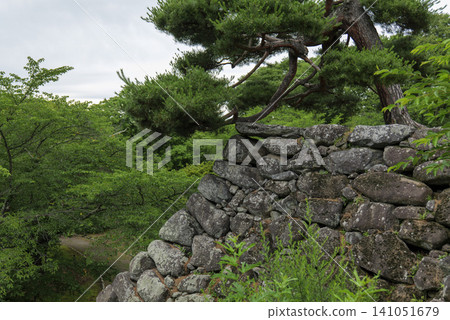 Stone walls of Komoro Castle, Komoro City, Nagano Prefecture Stone walls of Komoro Castle, Komoro City, Nagano Prefecture 141051679