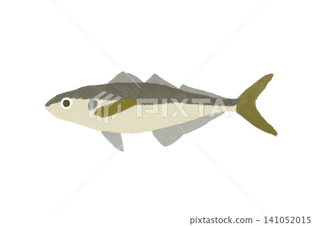一幅簡單的手繪竹莢魚插圖。 一幅簡單的手繪竹莢魚插圖。 141052015