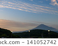 Mount Fuji against the evening sky, photographed from Fujikawa Service Area (outbound) (Shizuoka Prefecture) 141052742