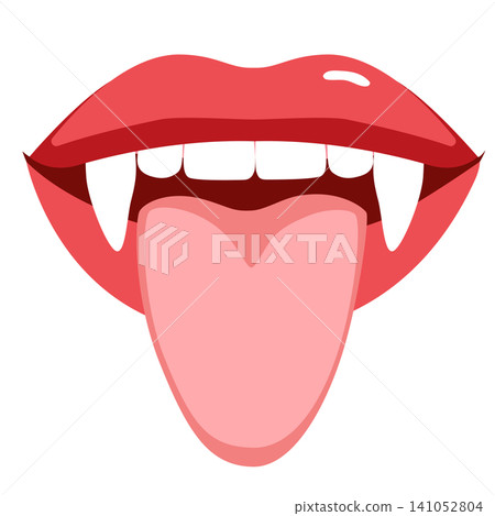 Funny Female Mouth with Tongue Out Playful Lips Expression Icon Funny Female Mouth with Tongue Out Playful Lips Expression Icon 141052804