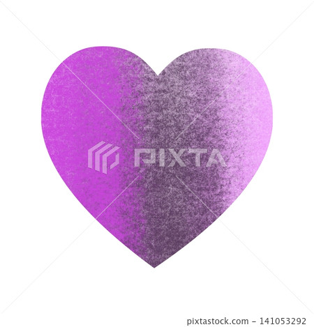 Violet gradient heart icon on white background. Love logo heart illustration. Violet gradient heart icon on white background. Love logo heart illustration. 141053292