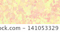 Abstract colored background in yellow and pink tones, watercolor stains. 141053329