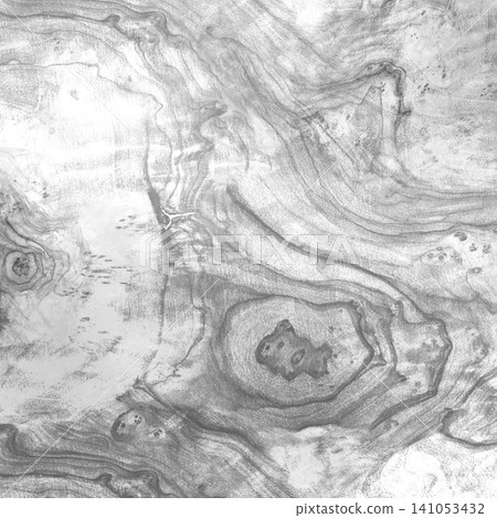 Wavy circular pattern from a slice of wood. Monochrome fractal. Wavy circular pattern from a slice of wood. Monochrome fractal. 141053432