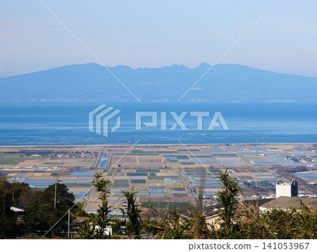 The Ariake Sea and the coastline of Tamana as seen from Tensui (Kumamoto Prefecture) The Ariake Sea and the coastline of Tamana as seen from Tensui (Kumamoto Prefecture) 141053967