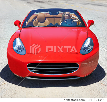 Convertible, sports car and drive in luxury on road in city, outdoor in summer or motor travel with woman. Vehicle, transport and female driver on highway, street or driving on holiday and vacation Convertible, sports car and drive in luxury on road in city, outdoor in summer or motor travel with woman. Vehicle, transport and female driver on highway, street or driving on holiday and vacation 141054345