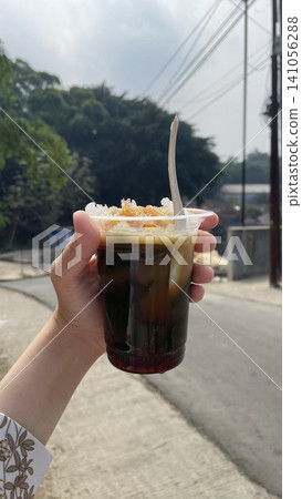 Cincau, a traditional drink from Indonesia Cincau, a traditional drink from Indonesia 141056288