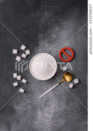 The sugar ban sign as a concept to stop the problem of diabetes and obesity. The sugar ban sign The sugar ban sign as a concept to stop the problem of diabetes and obesity. The sugar ban sign 141056627