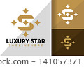 Letter S Star Luxury Logo Logos Design Element Stock Vector Illustration template 141057371