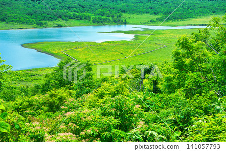 Oguni Marshland, located in Kitashiobara Village, Yama District, Fukushima Prefecture. Oguni Marshland, located in Kitashiobara Village, Yama District, Fukushima Prefecture. 141057793