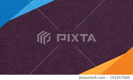 Dark purple paper texture background with blue orange geometric corners gradient layers, copy space for banner presentation Dark purple paper texture background with blue orange geometric corners gradient layers, copy space for banner presentation 141057980