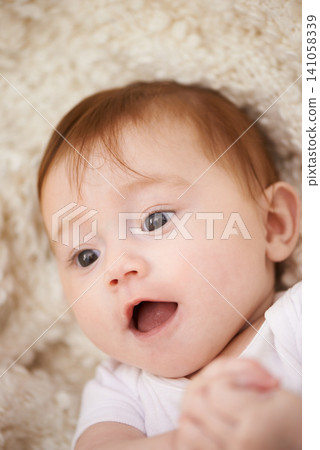 Girl, development and cute for baby indoor for adorable, junior and newborn for infant, growth and child. Young person and kid for innocent, childhood and growing for babies, curious and playful Girl, development and cute for baby indoor for adorable, junior and newborn for infant, growth and child. Young person and kid for innocent, childhood and growing for babies, curious and playful 141058339