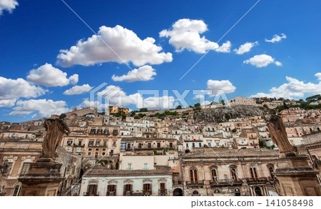 city of Modica, sicily, Italy city of Modica, sicily, Italy 141058498
